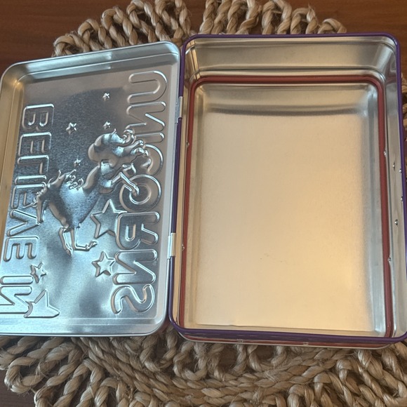 I Believe in Unicorns Lunch Box - Metal Embossed Rainbows Tin Discontinued Model - Picture 9 of 11